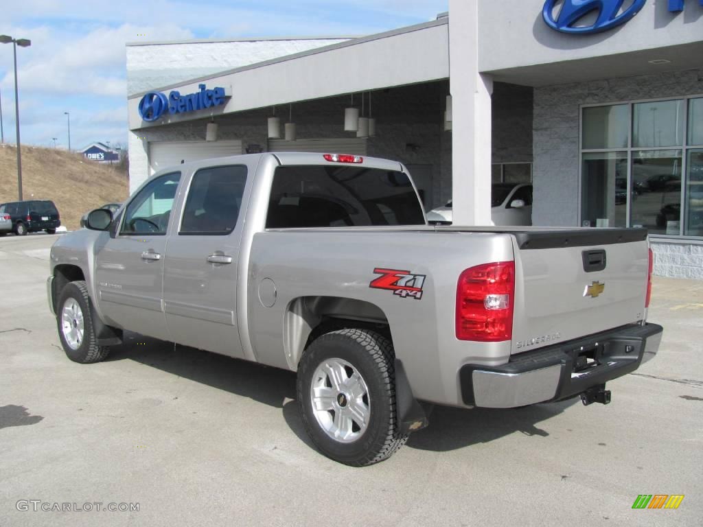 2009 Silverado 1500 LT Z71 Crew Cab 4x4 - Silver Birch Metallic / Ebony photo #3