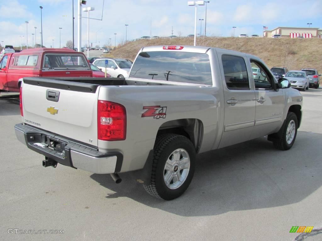 2009 Silverado 1500 LT Z71 Crew Cab 4x4 - Silver Birch Metallic / Ebony photo #6