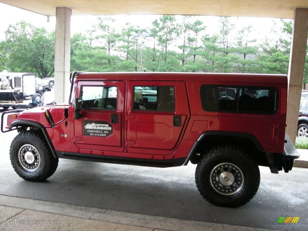 Flame Red Pearl Hummer H1