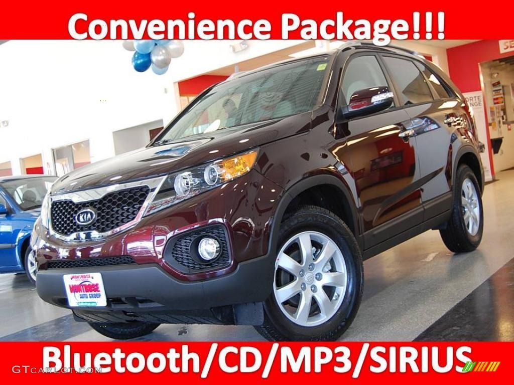 2011 Sorento LX - Dark Cherry / Beige photo #1