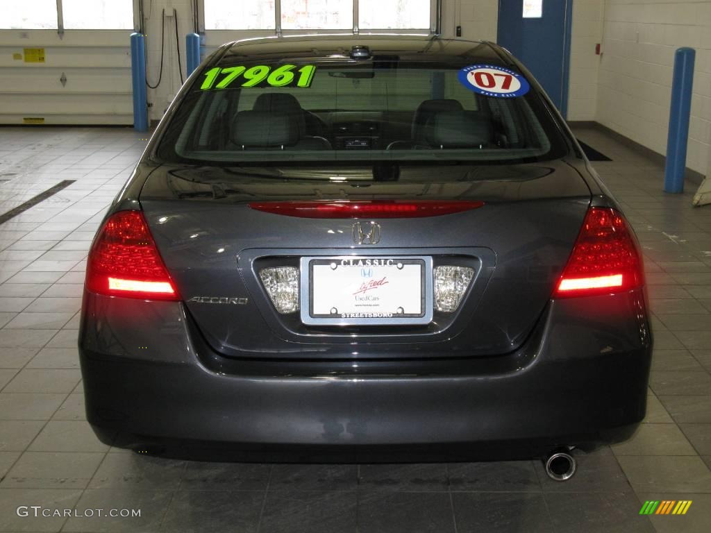 2007 Accord EX-L Sedan - Graphite Pearl / Gray photo #6