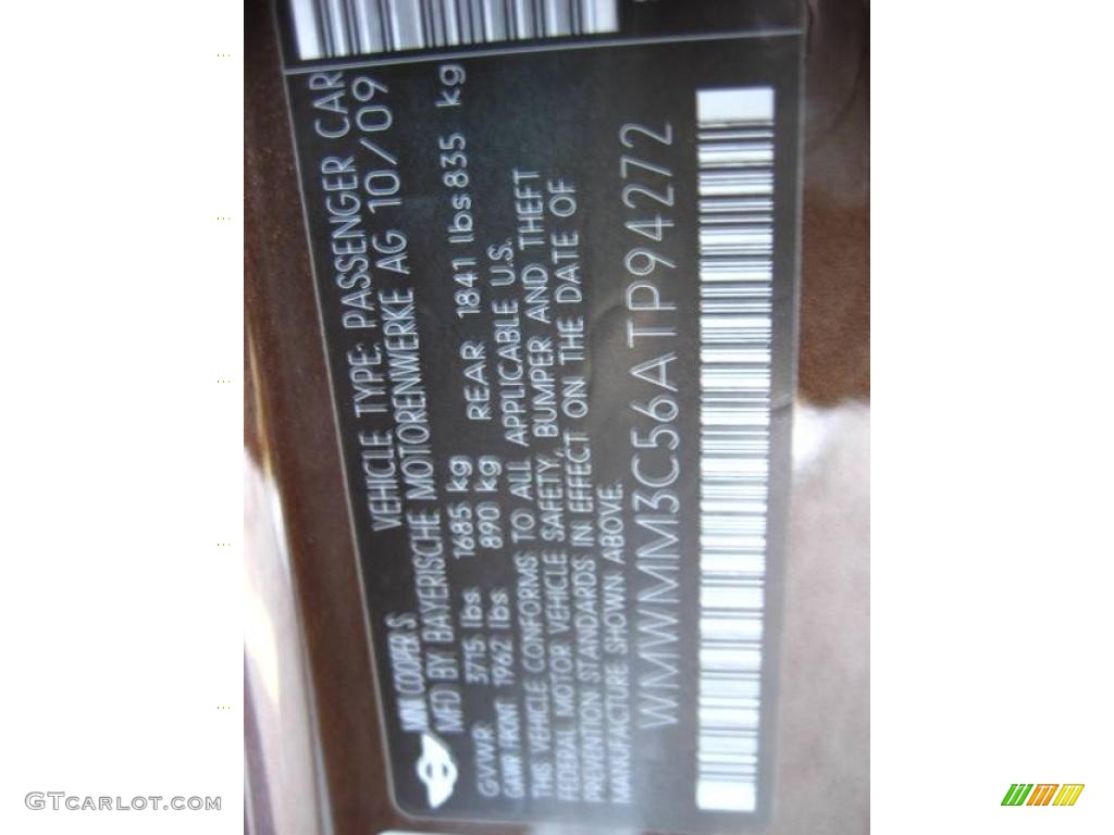 2010 Cooper S Clubman - Hot Chocolate Metallic / Grey/Carbon Black photo #12