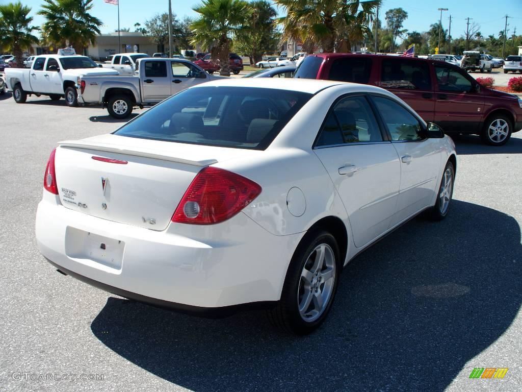 2007 G6 V6 Sedan - Ivory White / Ebony photo #5