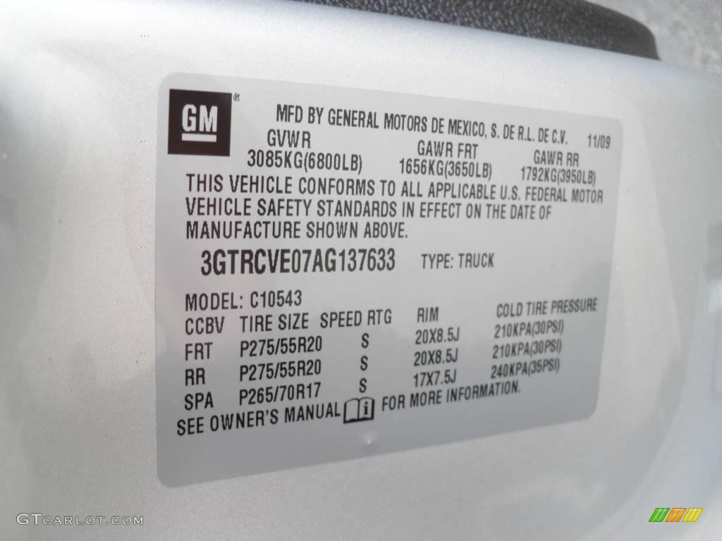 2010 Sierra 1500 SLE Crew Cab - Pure Silver Metallic / Ebony photo #9