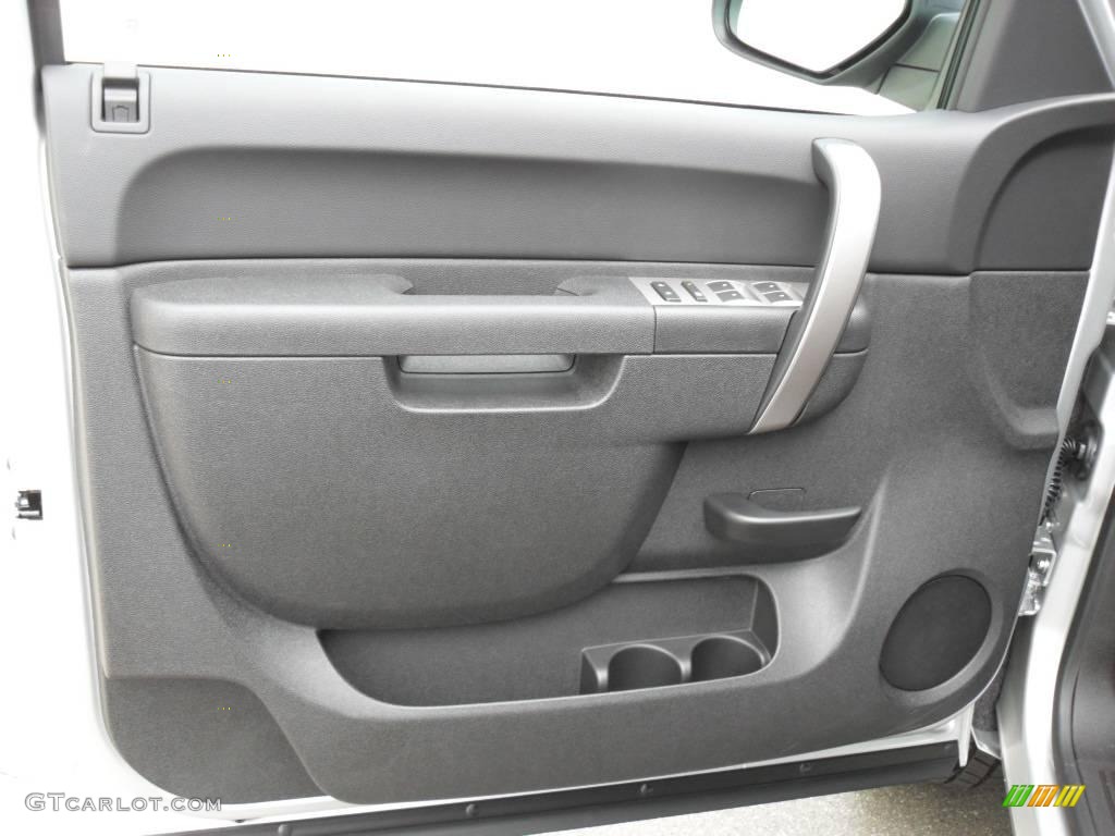 2010 Sierra 1500 SLE Crew Cab - Pure Silver Metallic / Ebony photo #10