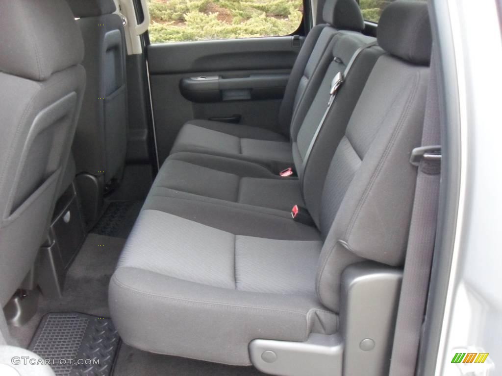 2010 Sierra 1500 SLE Crew Cab - Pure Silver Metallic / Ebony photo #11