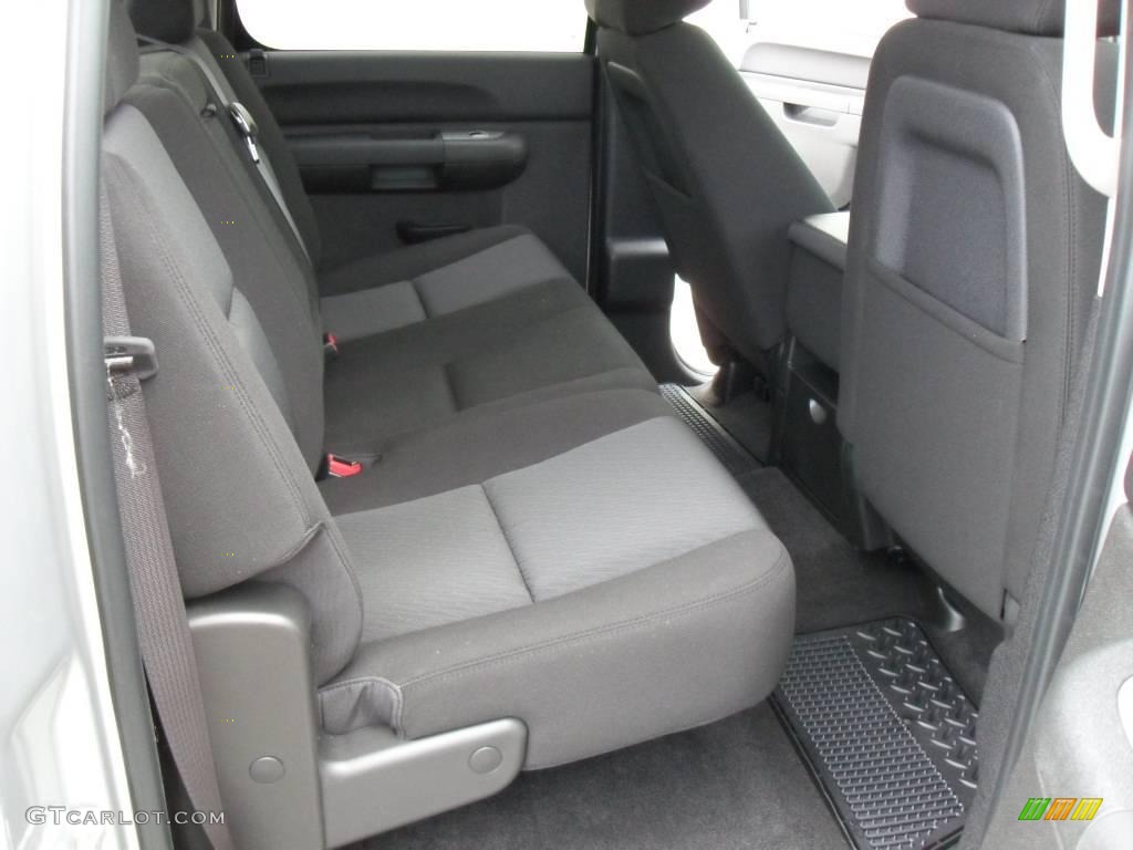 2010 Sierra 1500 SLE Crew Cab - Pure Silver Metallic / Ebony photo #15