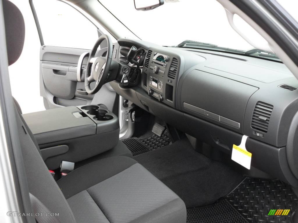 2010 Sierra 1500 SLE Crew Cab - Pure Silver Metallic / Ebony photo #19