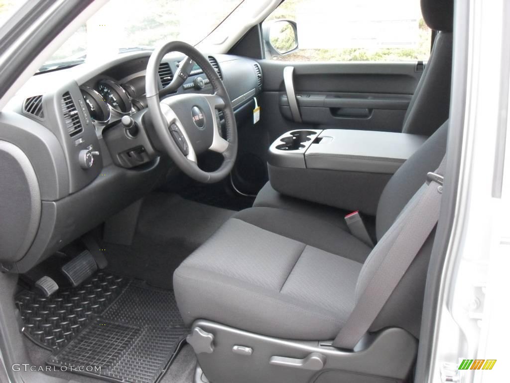 2010 Sierra 1500 SLE Crew Cab - Pure Silver Metallic / Ebony photo #25