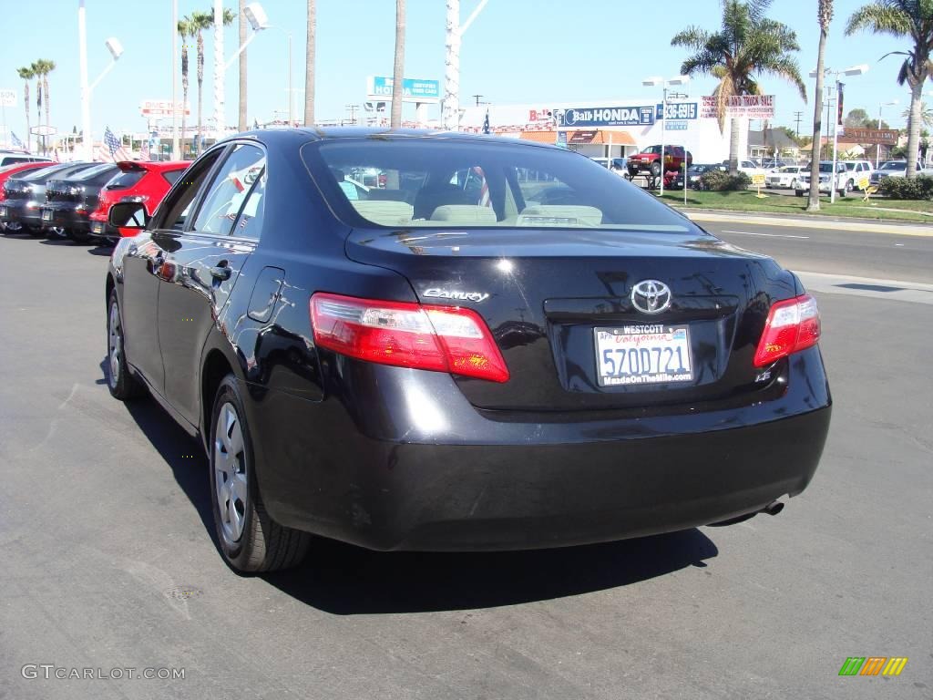 2007 Camry LE - Black / Ash photo #6