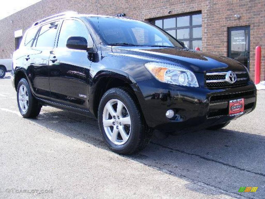 2007 RAV4 Limited 4WD - Black / Ash Gray photo #1