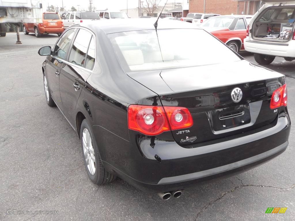 2007 Jetta Wolfsburg Edition Sedan - Black / Pure Beige photo #2