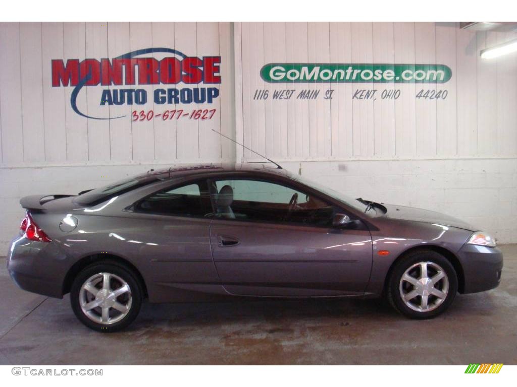 2002 Cougar V6 Coupe - Dark Shadow Grey Metallic / Medium Parchment photo #1