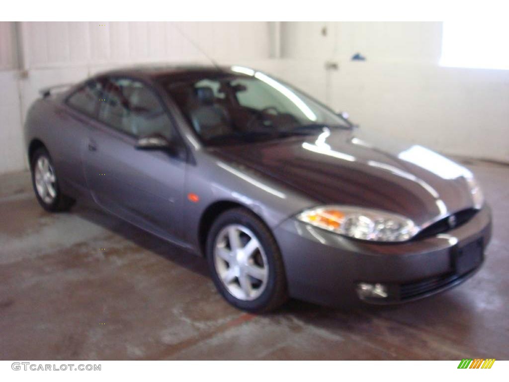 2002 Cougar V6 Coupe - Dark Shadow Grey Metallic / Medium Parchment photo #5