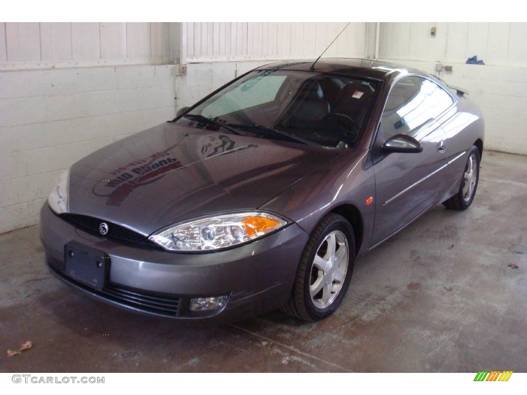 2002 Cougar V6 Coupe - Dark Shadow Grey Metallic / Medium Parchment photo #6