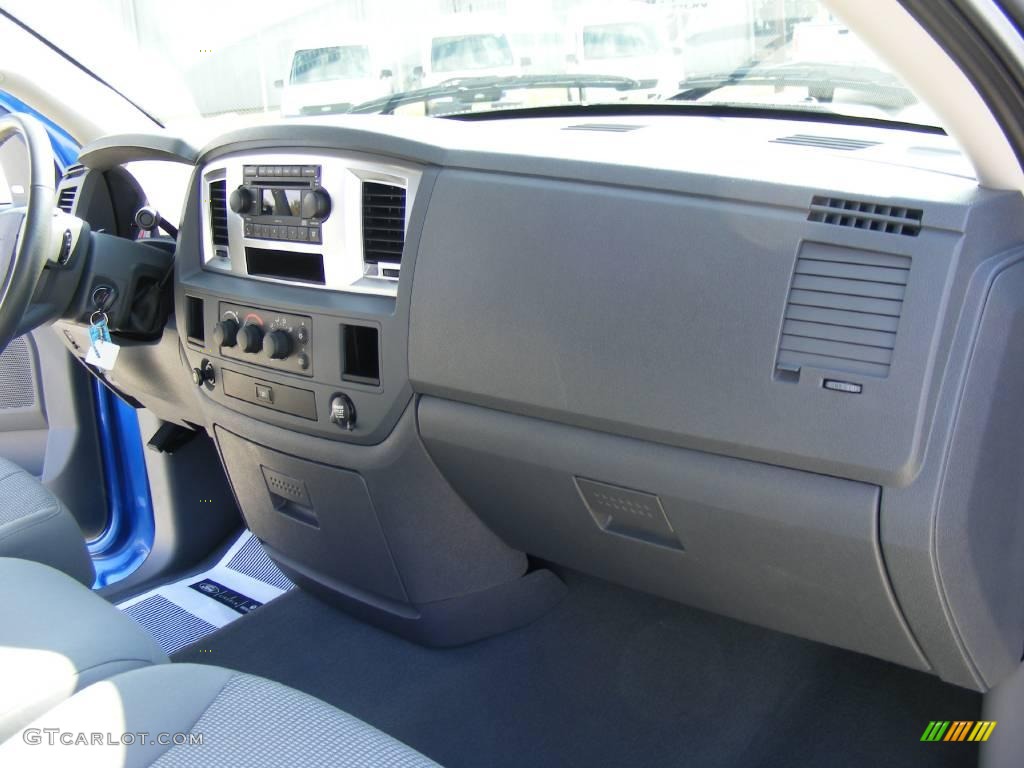 2008 Ram 1500 Lone Star Edition Quad Cab - Electric Blue Pearl / Medium Slate Gray photo #25