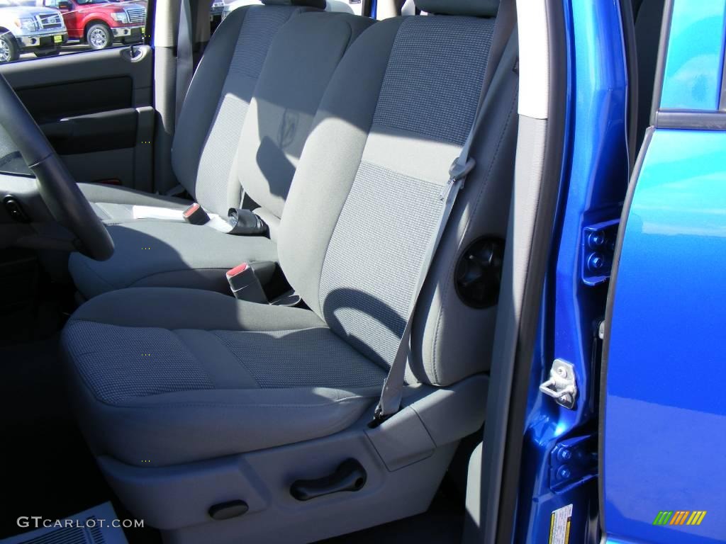 2008 Ram 1500 Lone Star Edition Quad Cab - Electric Blue Pearl / Medium Slate Gray photo #33