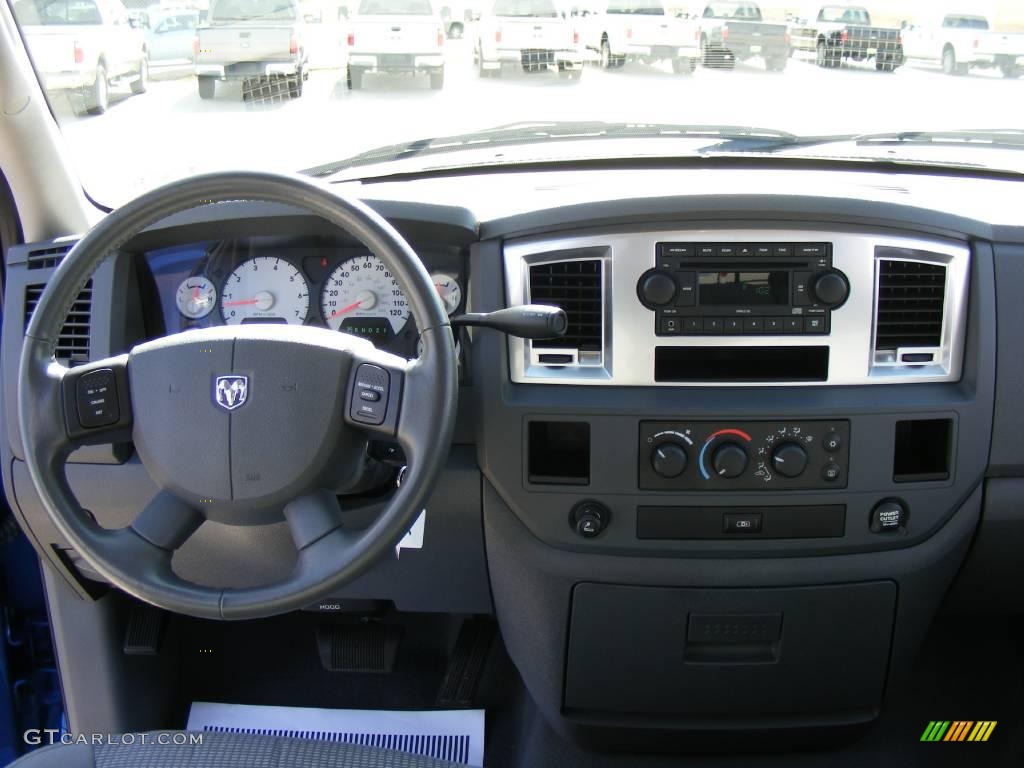 2008 Ram 1500 Lone Star Edition Quad Cab - Electric Blue Pearl / Medium Slate Gray photo #35