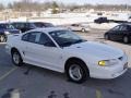 1997 Crystal White Ford Mustang V6 Coupe  photo #5