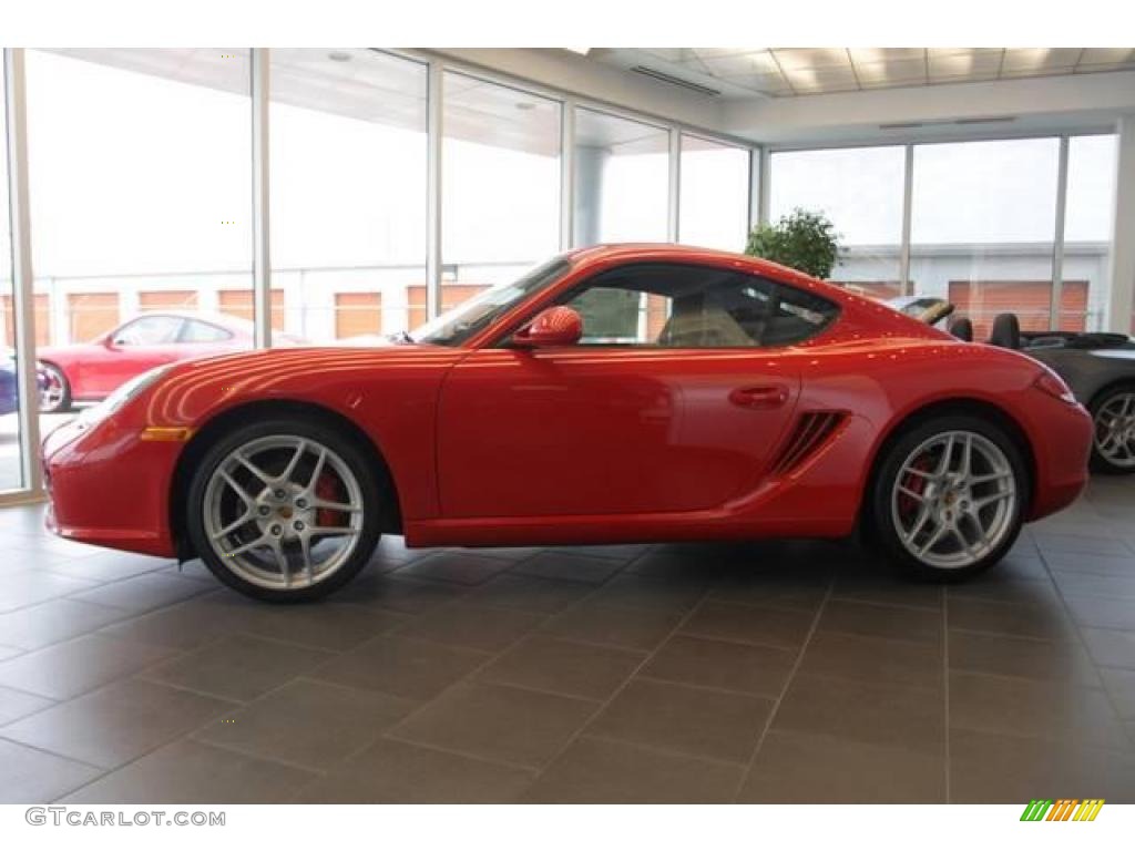 2010 Cayman S - Guards Red / Black photo #3