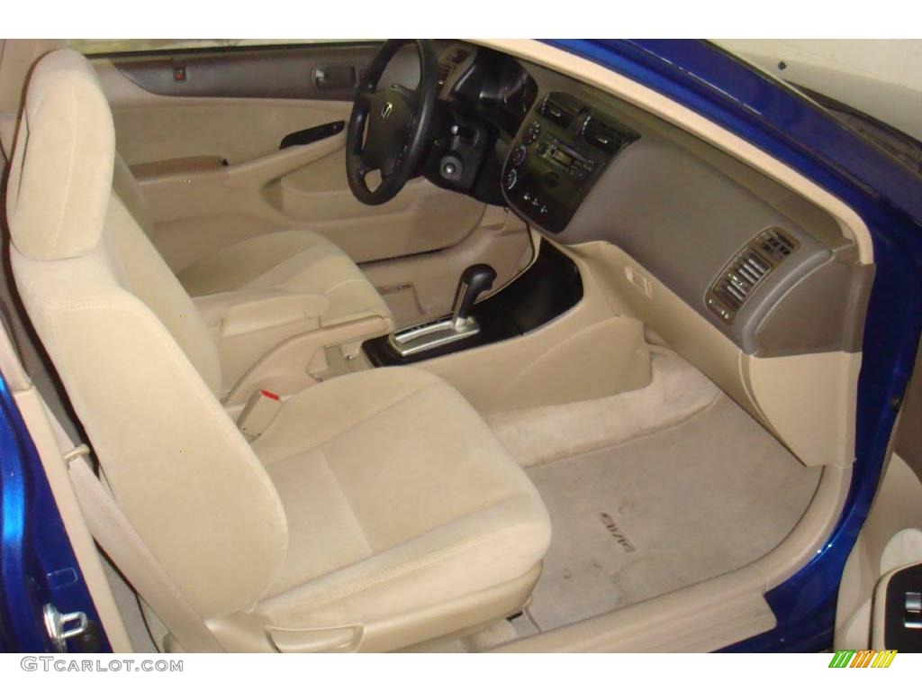 2005 Civic LX Coupe - Fiji Blue Pearl / Ivory photo #10