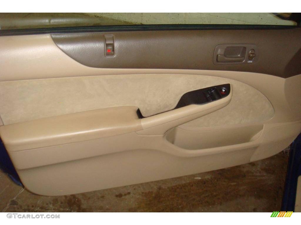 2005 Civic LX Coupe - Fiji Blue Pearl / Ivory photo #15