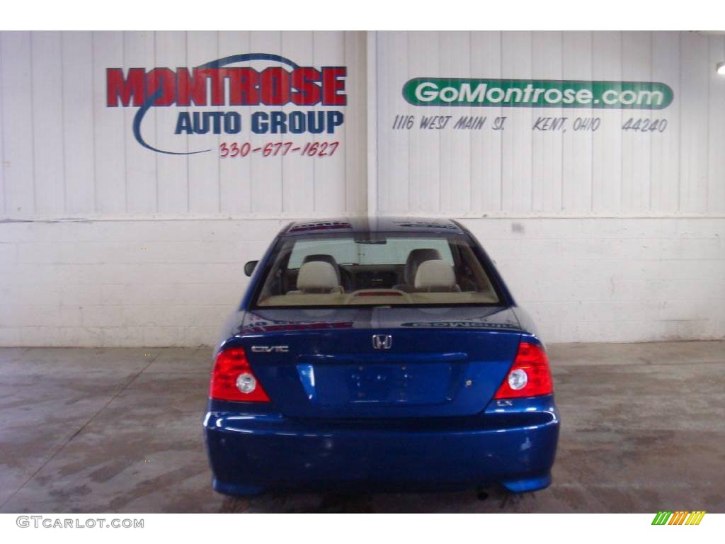 2005 Civic LX Coupe - Fiji Blue Pearl / Ivory photo #26