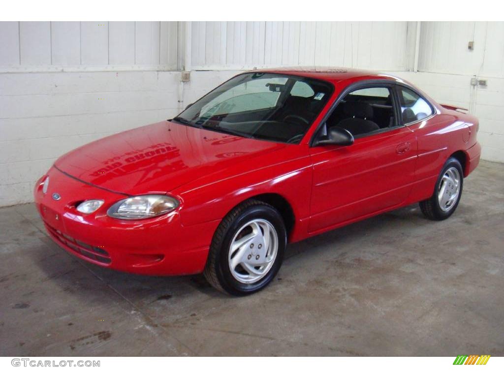 2001 Escort ZX2 Coupe - Bright Red / Dark Charcoal photo #4