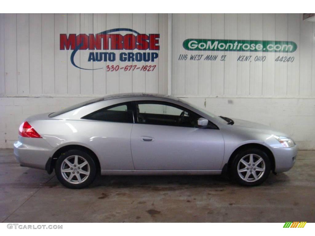 2003 Accord EX V6 Coupe - Satin Silver Metallic / Gray photo #2