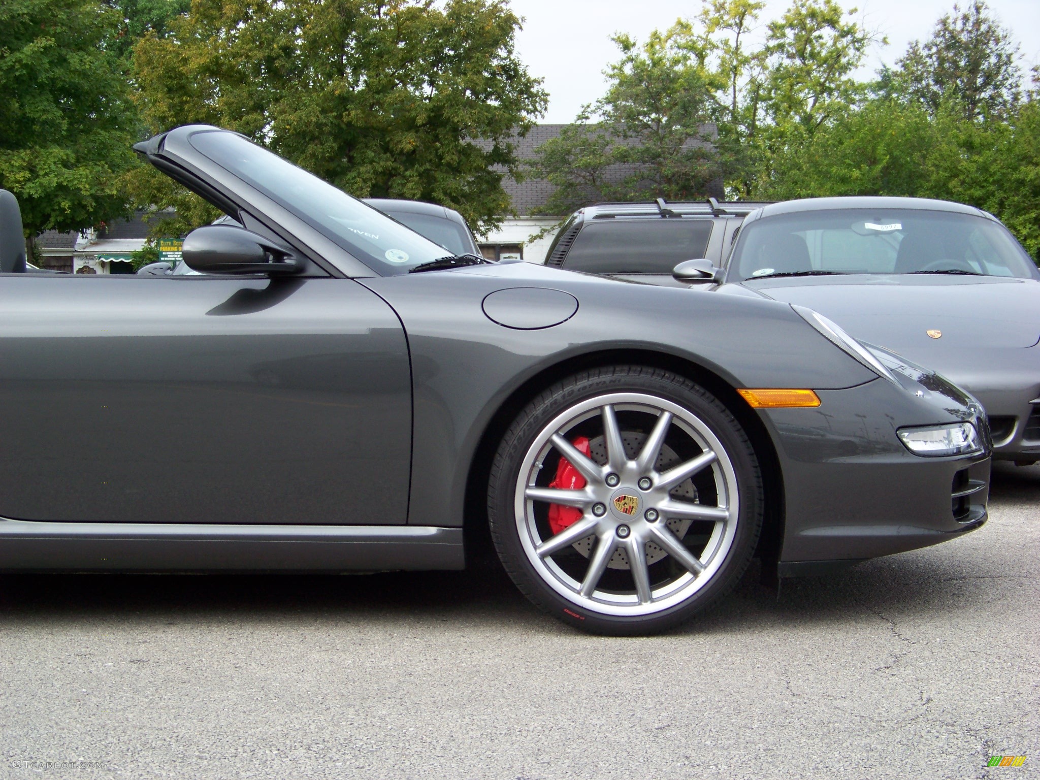 2008 911 Carrera S Cabriolet - Slate Grey Metallic / Black/Stone Grey photo #7