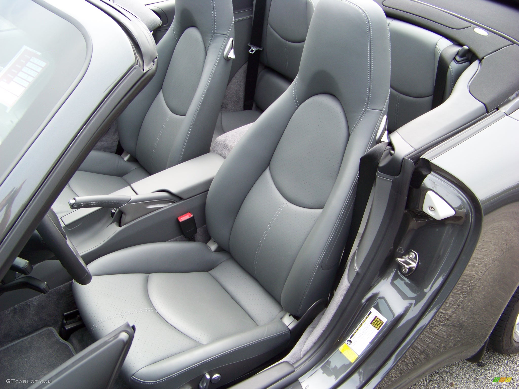 Black/Stone Grey Interior 2008 Porsche 911 Carrera S Cabriolet Photo #253016