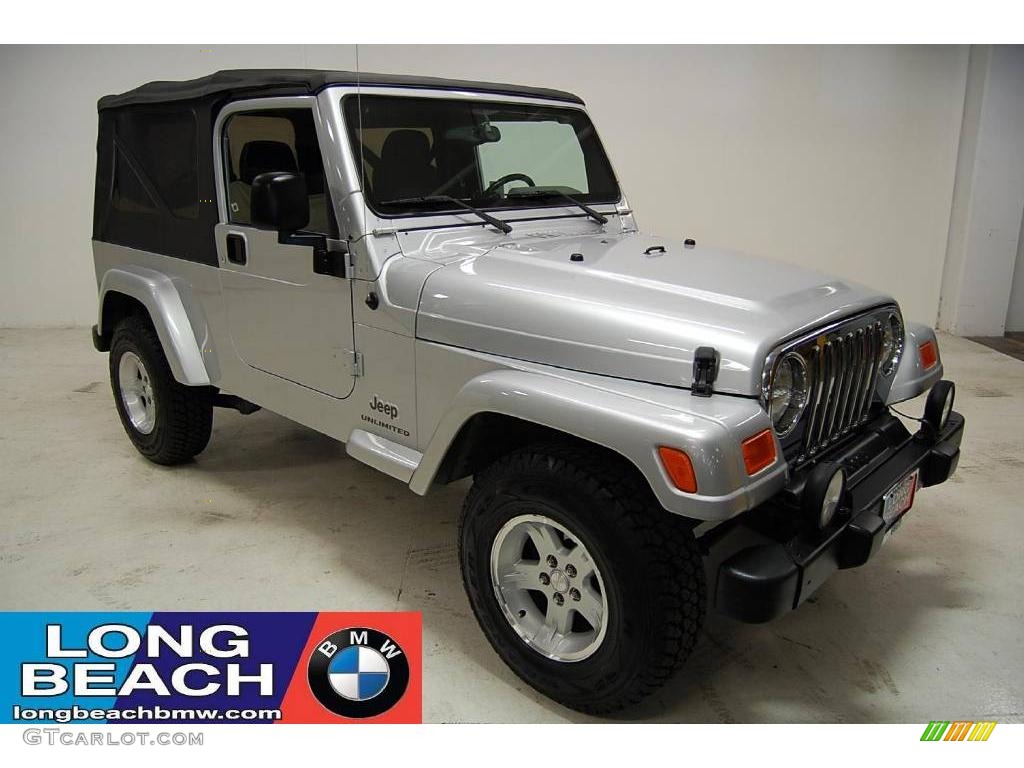 2005 Wrangler Unlimited 4x4 - Bright Silver Metallic / Dark Slate Gray photo #1