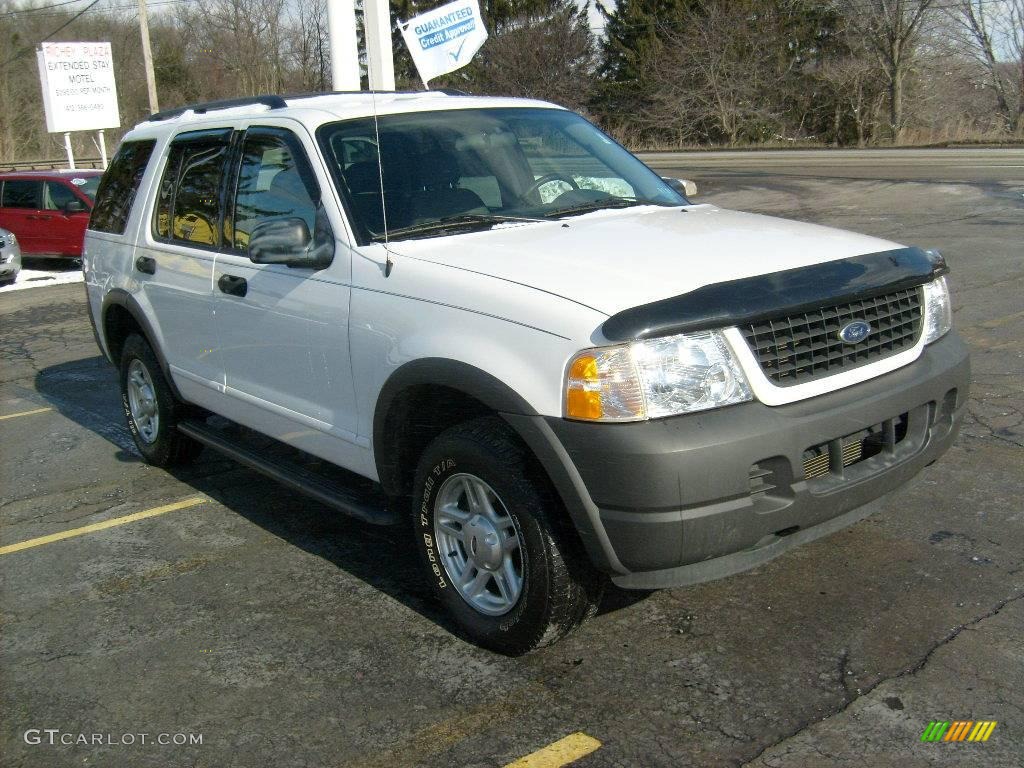 2003 Explorer XLS 4x4 - Oxford White / Graphite Grey photo #6