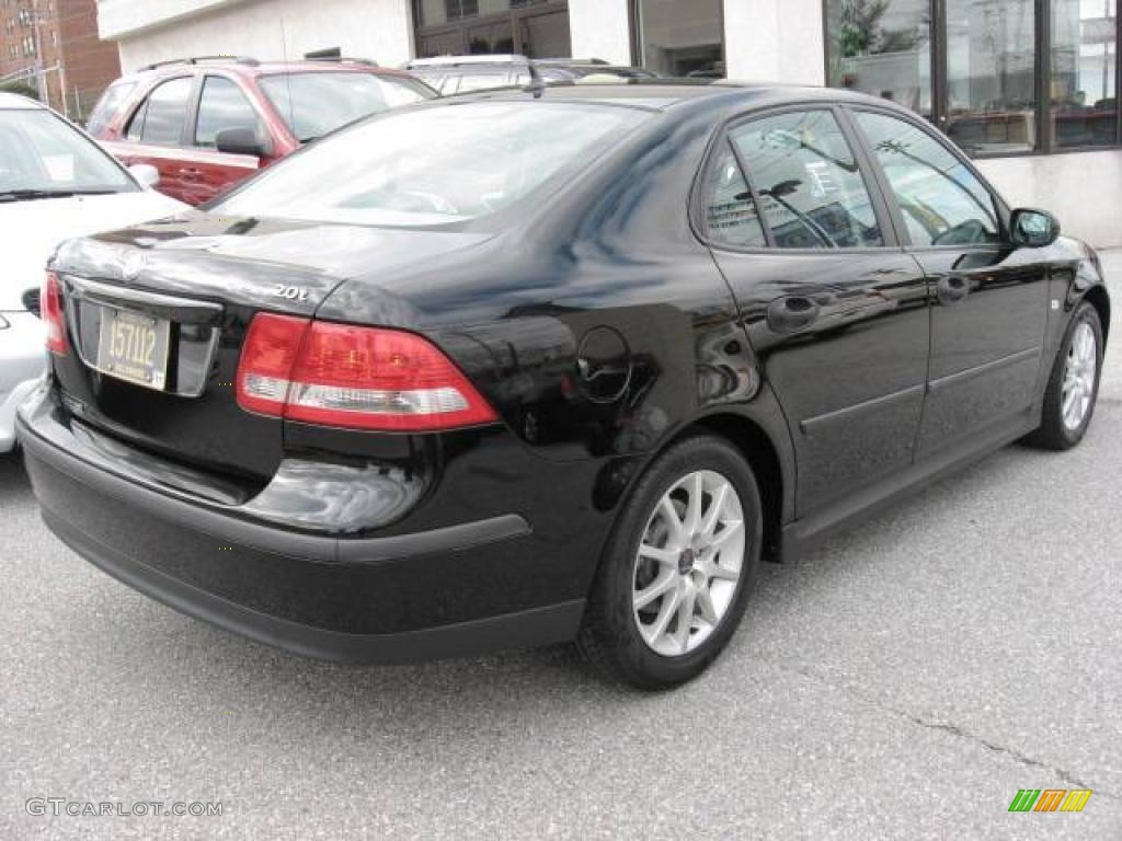 2004 9-3 Linear Sedan - Black / Slate Gray photo #7