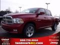 2010 Inferno Red Crystal Pearl Dodge Ram 1500 SLT Crew Cab  photo #1