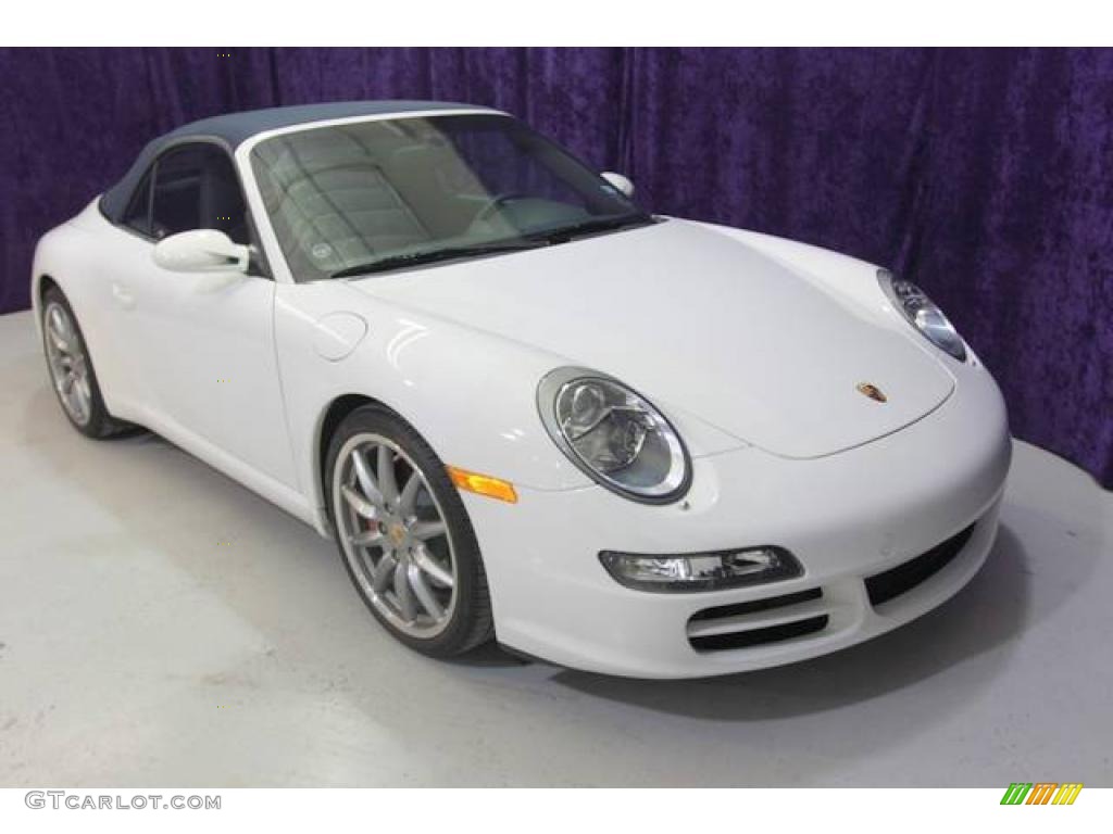 2007 911 Carrera S Cabriolet - Carrara White / Stone Grey photo #56