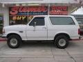 1996 Oxford White Ford Bronco XLT 4x4  photo #1