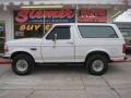 1996 Oxford White Ford Bronco XLT 4x4  photo #2