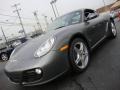 2010 Meteor Grey Metallic Porsche Cayman   photo #2