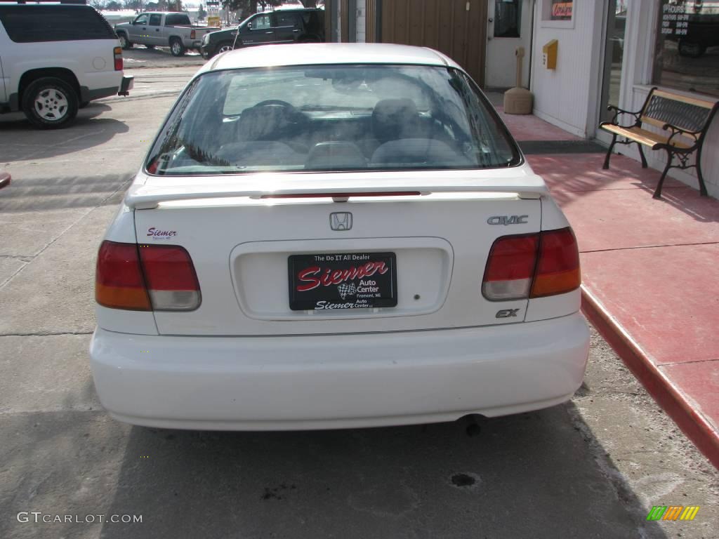 1998 Civic EX Sedan - Taffeta White / Gray photo #8