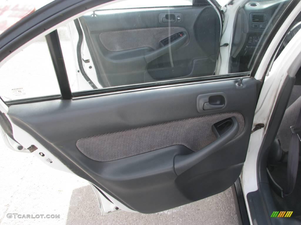 1998 Civic EX Sedan - Taffeta White / Gray photo #12