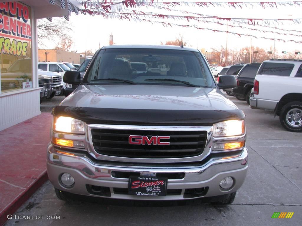 2006 Sierra 1500 SLT Crew Cab 4x4 - Silver Birch Metallic / Pewter photo #2