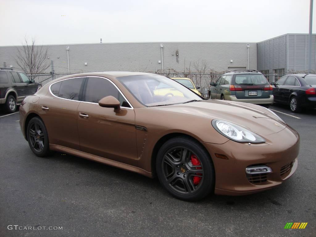 2010 Panamera Turbo - Cognac Metallic / Cognac/Cedar Natural Leather photo #5