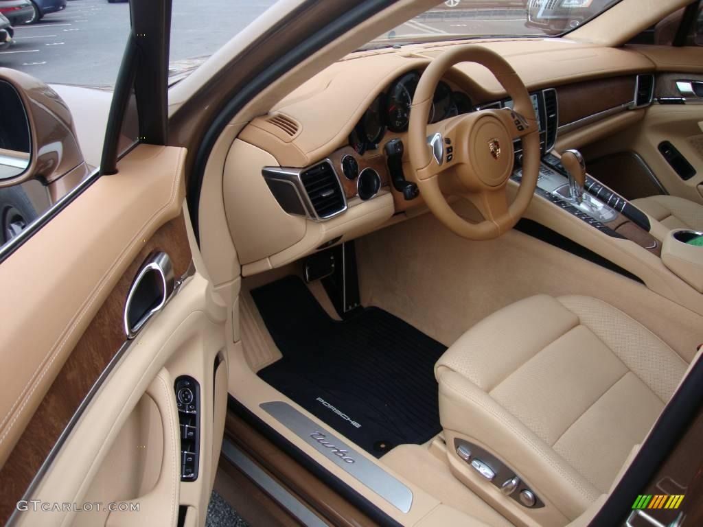 2010 Panamera Turbo - Cognac Metallic / Cognac/Cedar Natural Leather photo #12