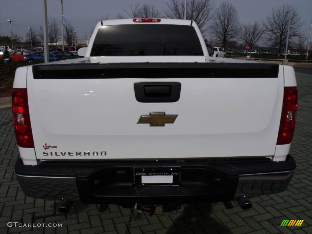 2007 Silverado 1500 LT Regular Cab - Summit White / Light Titanium/Ebony Black photo #4