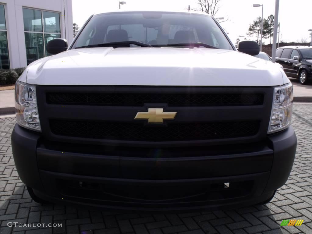 2007 Silverado 1500 LT Regular Cab - Summit White / Light Titanium/Ebony Black photo #8