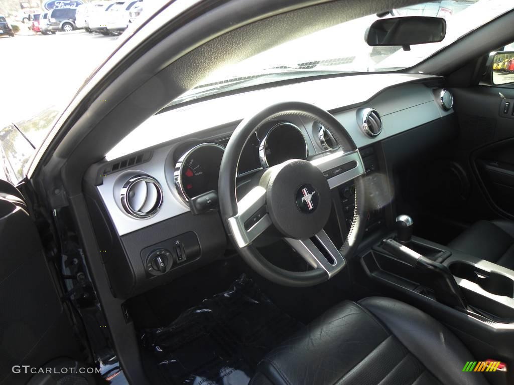 2007 Mustang GT Premium Coupe - Black / Black/Dove Accent photo #3