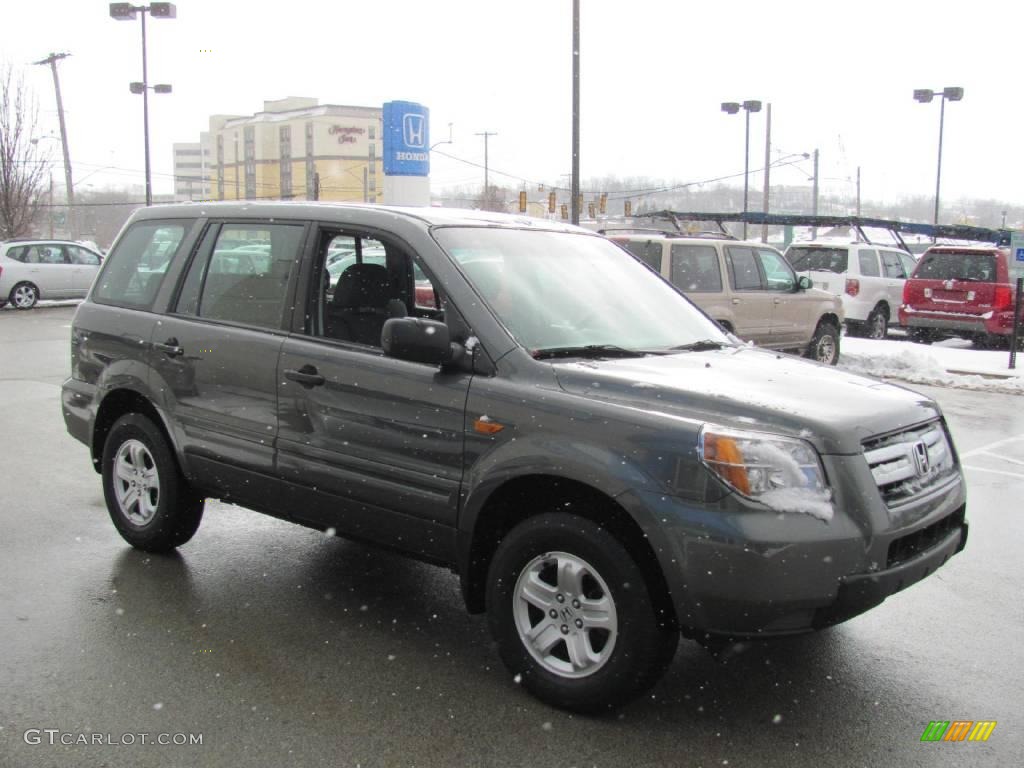 2007 Pilot LX 4WD - Nimbus Gray Metallic / Gray photo #6