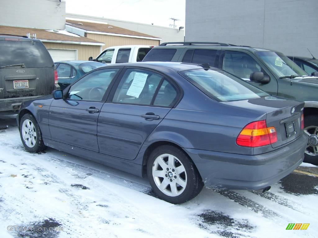 2002 3 Series 325i Sedan - Steel Blue Metallic / Grey photo #2