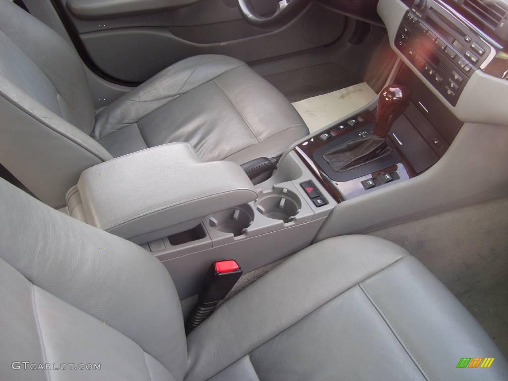 2002 3 Series 325i Sedan - Steel Blue Metallic / Grey photo #8